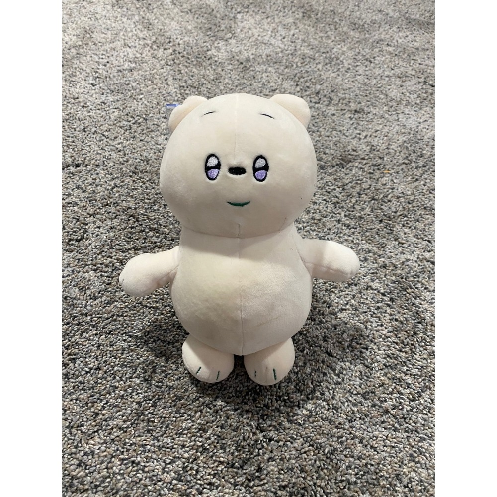 Cartoon Network We Bare Bears Ice Bear Plush Stuffed Animal Toy Cream White 8in